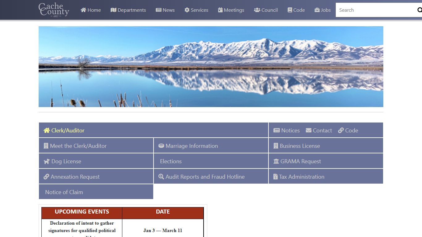 Official Site of Cache County, Utah - Clerk/Auditor